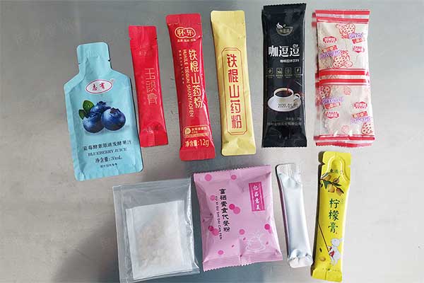 全自动豆浆粉草莓社区网址的新地址可实现背封长条袋型，三边封、圆角袋型等精美包装